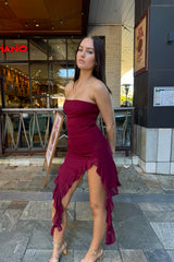 Kirby Mini Dress - Wine