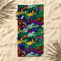83 Oranges A Beautifully Dark Mind Beach Towel