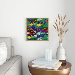 83 Oranges A Beautifully Dark Mind Square Metal Framed Art Print