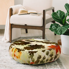 83 Oranges A Sunlit Meadow Floor Pillow Round