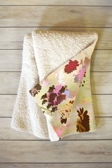 83 Oranges A Sunlit Meadow Fleece Throw Blanket