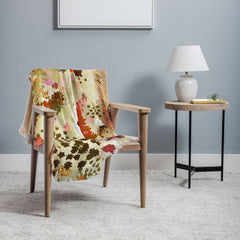 83 Oranges A Sunlit Meadow Throw Blanket