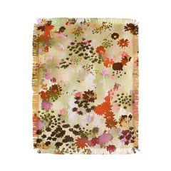 83 Oranges A Sunlit Meadow Throw Blanket