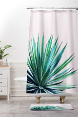 83 Oranges Agave Love Shower Curtain And Mat
