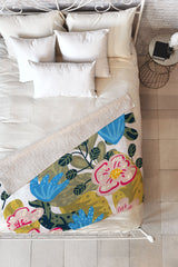 83 Oranges Aksa Fleece Throw Blanket