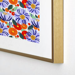 83 Oranges Alia Metal Framed Art Print