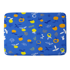 83 Oranges Always Summer In Good Company Memory Foam Bath Mat