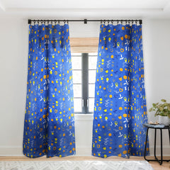 83 Oranges Always Summer In Good Company Sheer Window Curtain
