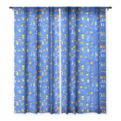 83 Oranges Always Summer In Good Company Sheer Window Curtain
