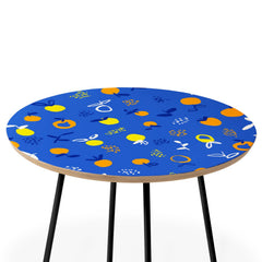 83 Oranges Always Summer In Good Company Round Side Table