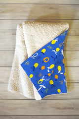 83 Oranges Always Summer In Good Company Fleece Throw Blanket