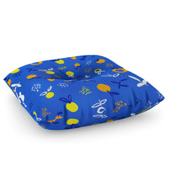 83 Oranges Always Summer In Good Company Floor Pillow Square
