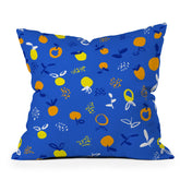 83 Oranges Always Summer In Good Company Outdoor Throw Pillow
