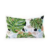 83 Oranges And I Find Missing Pieces Oblong Throw Pillow
