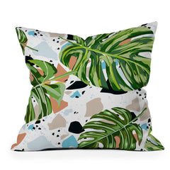 83 Oranges And I Find Missing Pieces Outdoor Throw Pillow