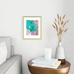 83 Oranges Another Worldly Metal Framed Art Print