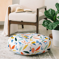 83 Oranges Art Is To Give Life A Shape Floor Pillow Round