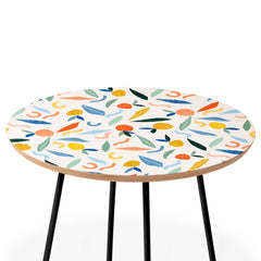 83 Oranges Art Is To Give Life A Shape Round Side Table