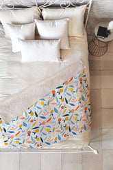 83 Oranges Art Is To Give Life A Shape Fleece Throw Blanket