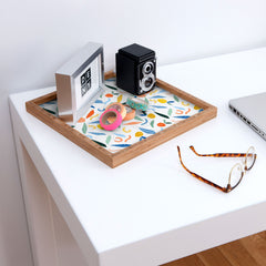 83 Oranges Art Is To Give Life A Shape Square Tray