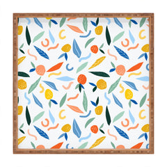 83 Oranges Art Is To Give Life A Shape Square Tray