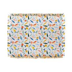 83 Oranges Art Is To Give Life A Shape Throw Blanket