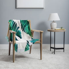 83 Oranges Banana Leaf Crush Throw Blanket