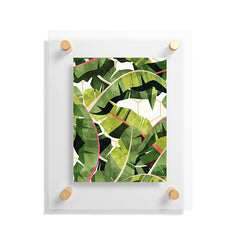 83 Oranges Banana Leaf Salad Floating Acrylic Print