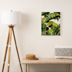 83 Oranges Banana Leaf Salad Art Canvas