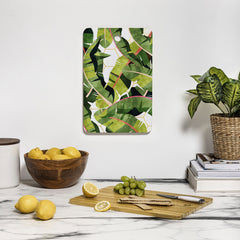 83 Oranges Banana Leaf Salad Cutting Board Rectangle