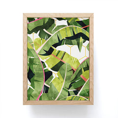 83 Oranges Banana Leaf Salad Framed Mini Art Print