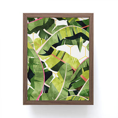 83 Oranges Banana Leaf Salad Framed Mini Art Print