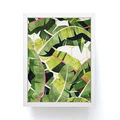 83 Oranges Banana Leaf Salad Framed Mini Art Print