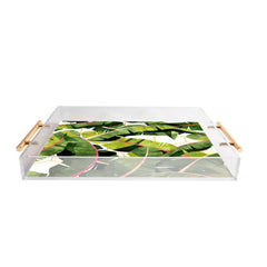 83 Oranges Banana Leaf Salad Acrylic Tray