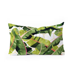 83 Oranges Banana Leaf Salad Oblong Throw Pillow