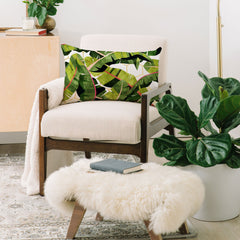 83 Oranges Banana Leaf Salad Oblong Throw Pillow