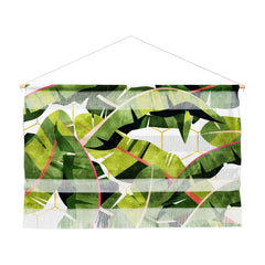83 Oranges Banana Leaf Salad Wall Hanging Landscape