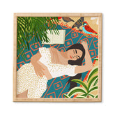83 Oranges Beach Read Sleep Repeat Framed Wall Art