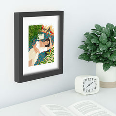83 Oranges Beach Read Sleep Repeat Recessed Framing Rectangle