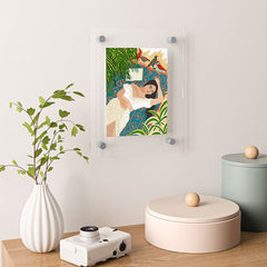 83 Oranges Beach Read Sleep Repeat Floating Acrylic Print