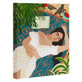 83 Oranges Beach Read Sleep Repeat Art Canvas