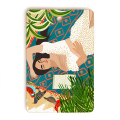 83 Oranges Beach Read Sleep Repeat Cutting Board Rectangle