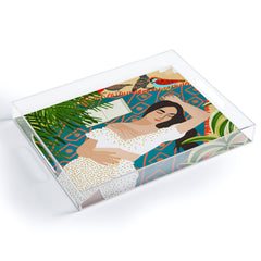 83 Oranges Beach Read Sleep Repeat Acrylic Tray