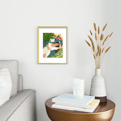 83 Oranges Beach Read Sleep Repeat Metal Framed Art Print