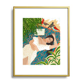 83 Oranges Beach Read Sleep Repeat Metal Framed Art Print