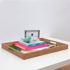 83 Oranges Beach Read Sleep Repeat Rectangular Tray