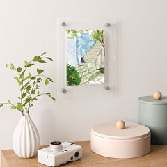83 Oranges Being a person Floating Acrylic Print
