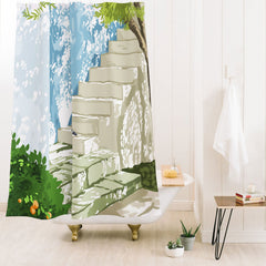 83 Oranges Being a person Shower Curtain