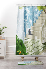 83 Oranges Being a person Shower Curtain And Mat