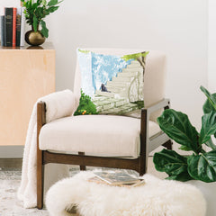 83 Oranges Being a person Throw Pillow